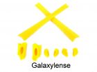 Galaxy Replacement Nose Pads & Earsocks Rubber Kits For Oakley Flak Jacket,Flak Jacket XLJ Yellow Color